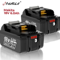 3pack 6 0ah bl1850 replacement battery for 18v makita battery lithium ion battery for makita 18v battery bl1840 bl1830 bl1860