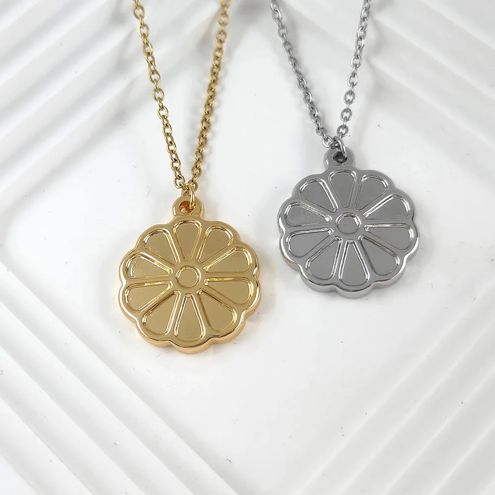 

Small Pendant Sunflower Necklace for Girl Korean Fashion Women Choker Necklace Sunnmer Neck Jewlery Wholesale Dropshipping