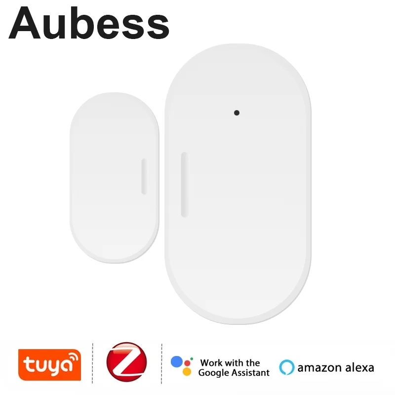 

Tuya Smart ZigBee Door Window Contact Sensor Smart Wireless Door Detectors Open/Close APP Remote Alarm Via Alexa Google Home