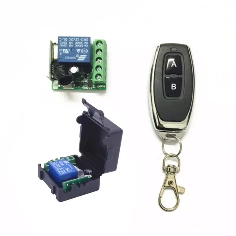 

2022New OOTDTY DC 12V 1CH Relay Receiver Module RF Transmitter 433Mhz Wireless Remote Control Switch