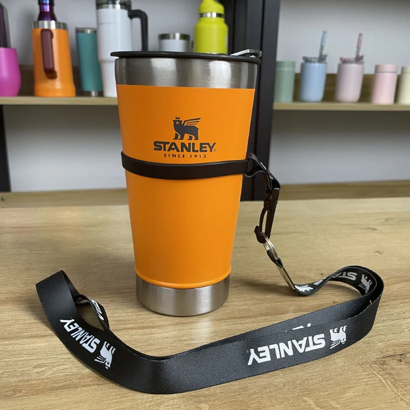

473ml Original Stanley Cup Stainless Steel Themal Bottle Mug Cup for Coffee Tea with Opener Lid Strap Vacuum Double Wall Thermos