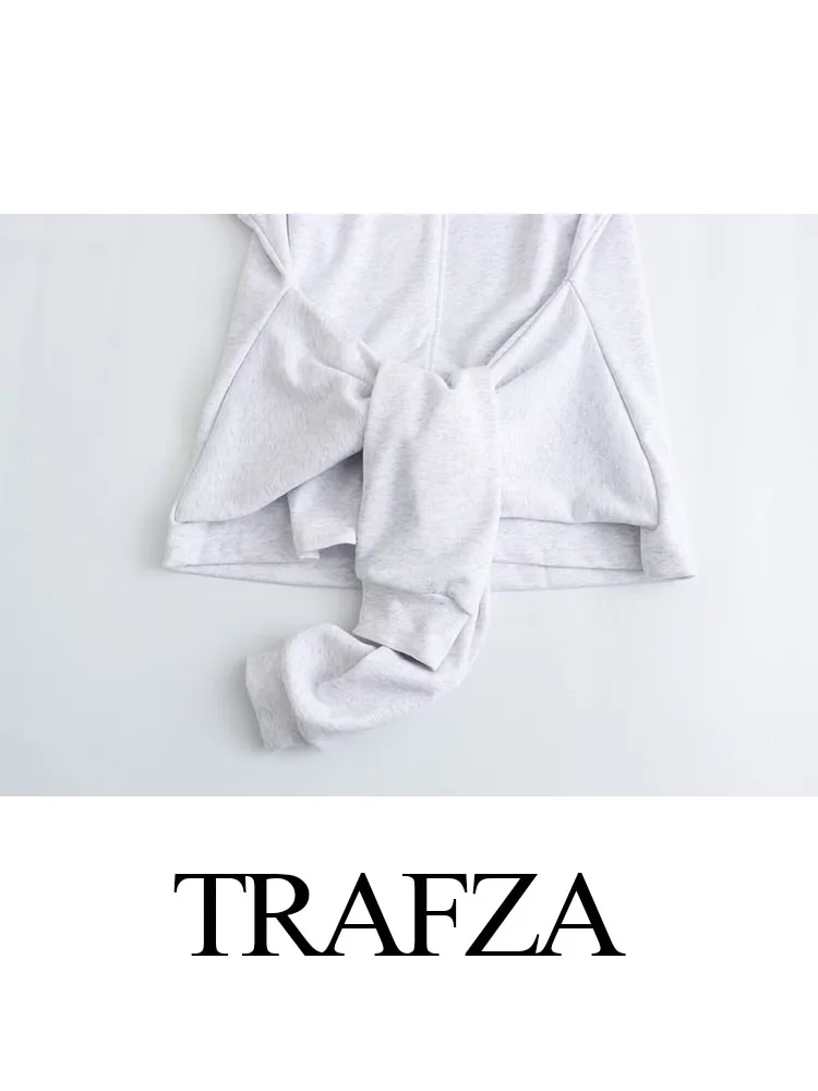 Женский Однотонный свитер с открытыми плечами и круглым вырезом