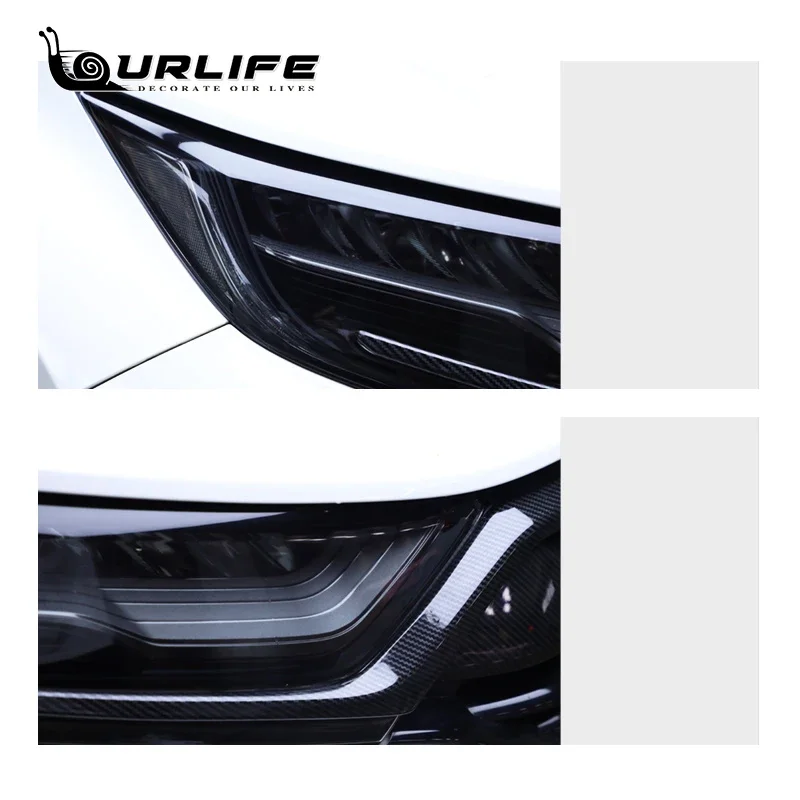 Автомобильные товары из ТПУ черная защитная наклейка для фар Honda crv cr-v 2017 2018 2019 2020 5