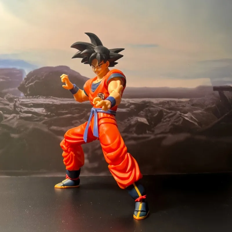 Фото Оригинальная коллекционная подвижная фигурка Bandai S.H.Figuarts Dragon Ball Z Сон Гоку Сайян, выросший на Земле, в коробке №5