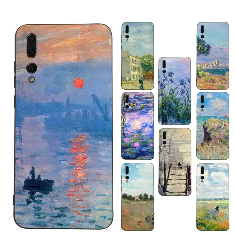 

Claude Monet art painting Phone Case for Samsung A51 A30s A52 A71 A12 for Huawei Honor 10i for OPPO vivo Y11 cover