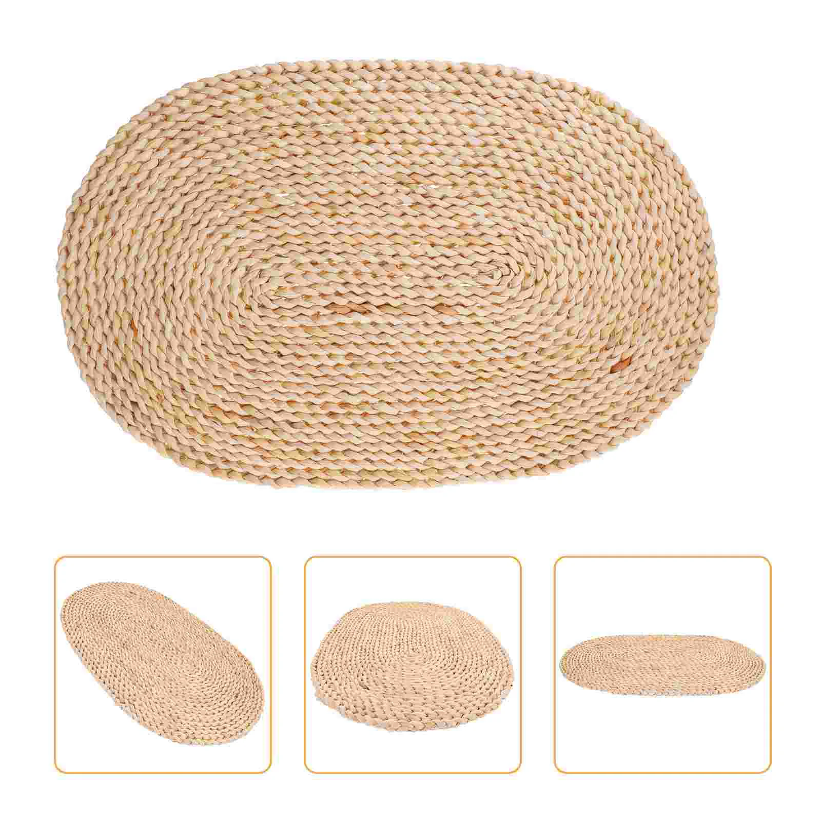 

Placemats Table Placemat Mat Woven Pot Rattan Coasters Tableware Straw Kitchen Braided Mats Wicker Rustic Dining Decorative