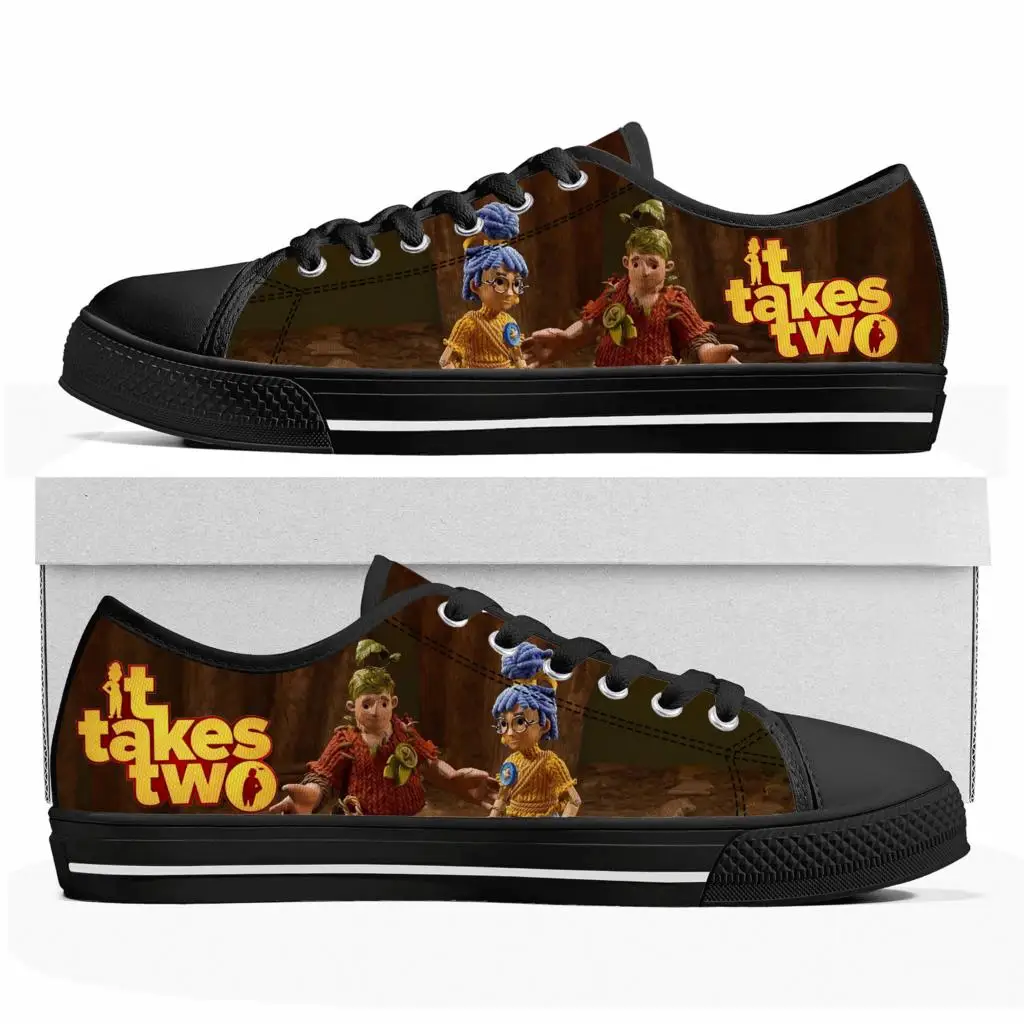 

Cartoon Game It Takes Two Low Top Sneakers Womens Mens Teenager High Quality Shoes Casual Fashion Tailor Made Canvas Sneaker