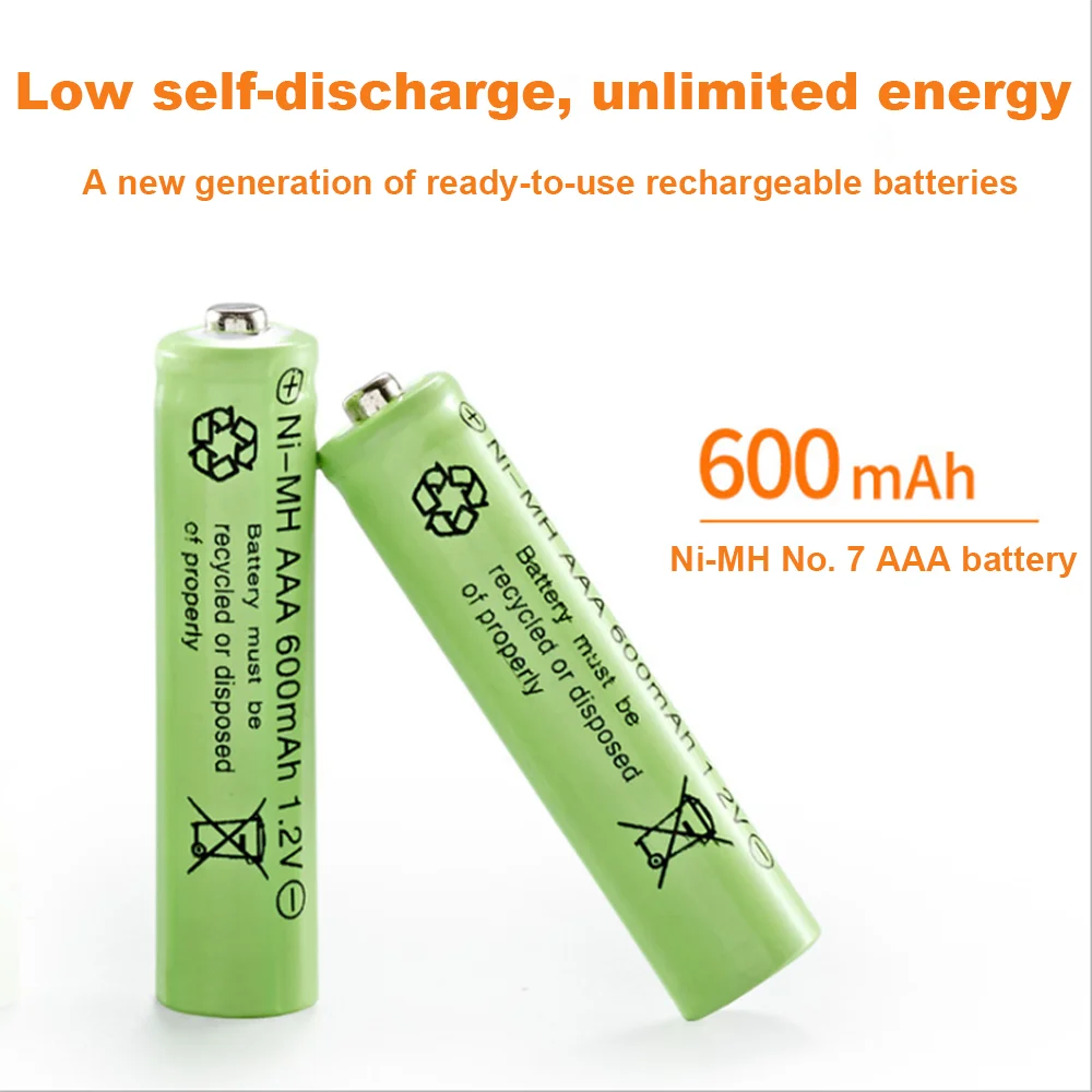 

Nickel-Chromium Battery Light String Remote Control Toy Car Electronic Product Battery 4PCS AAA1.2V600MAH Rechargeable 500 Time