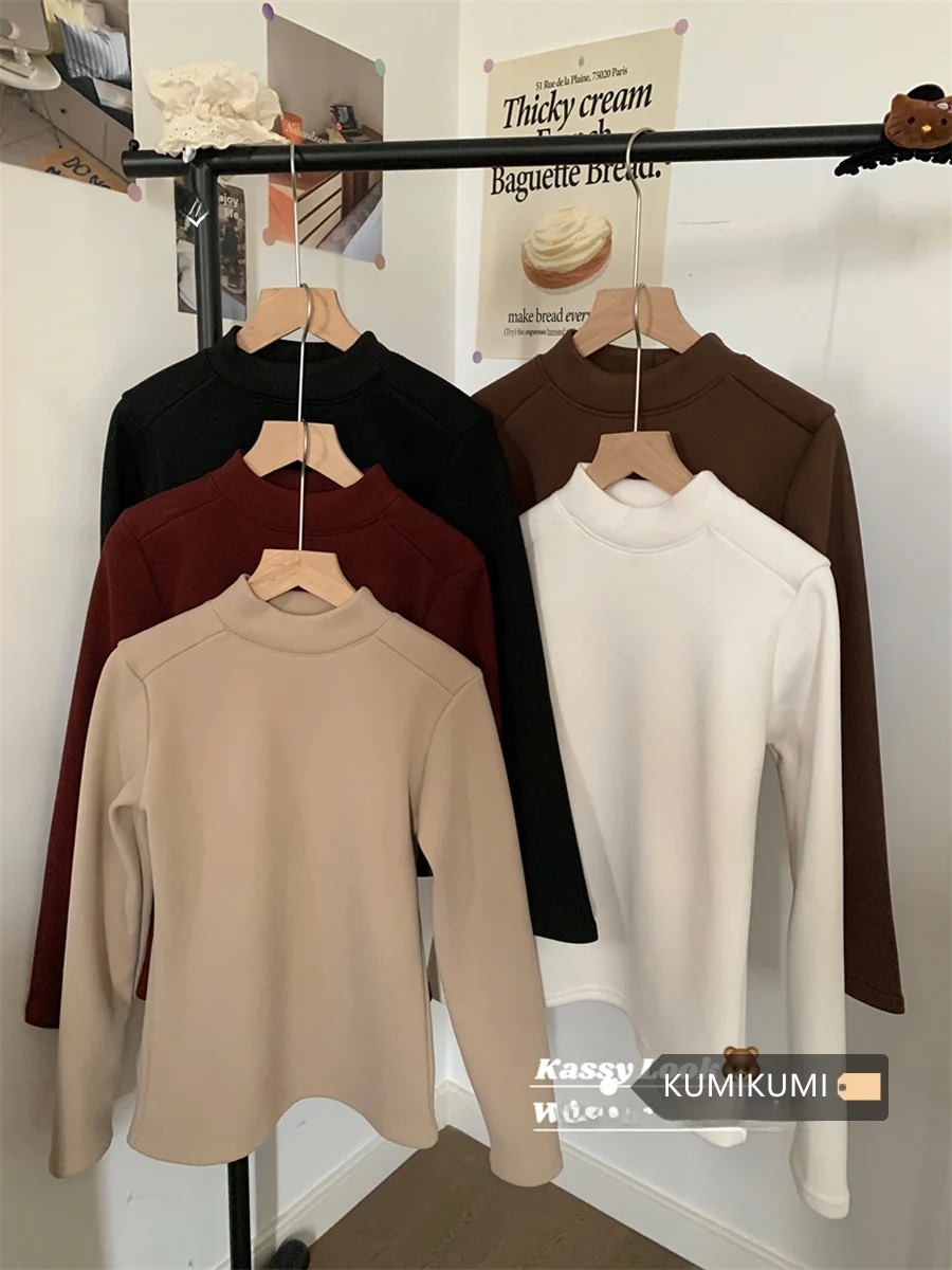 Kumikumi Design Sense Утепленная рубашка с длинными рукавами на флисовой подкладке