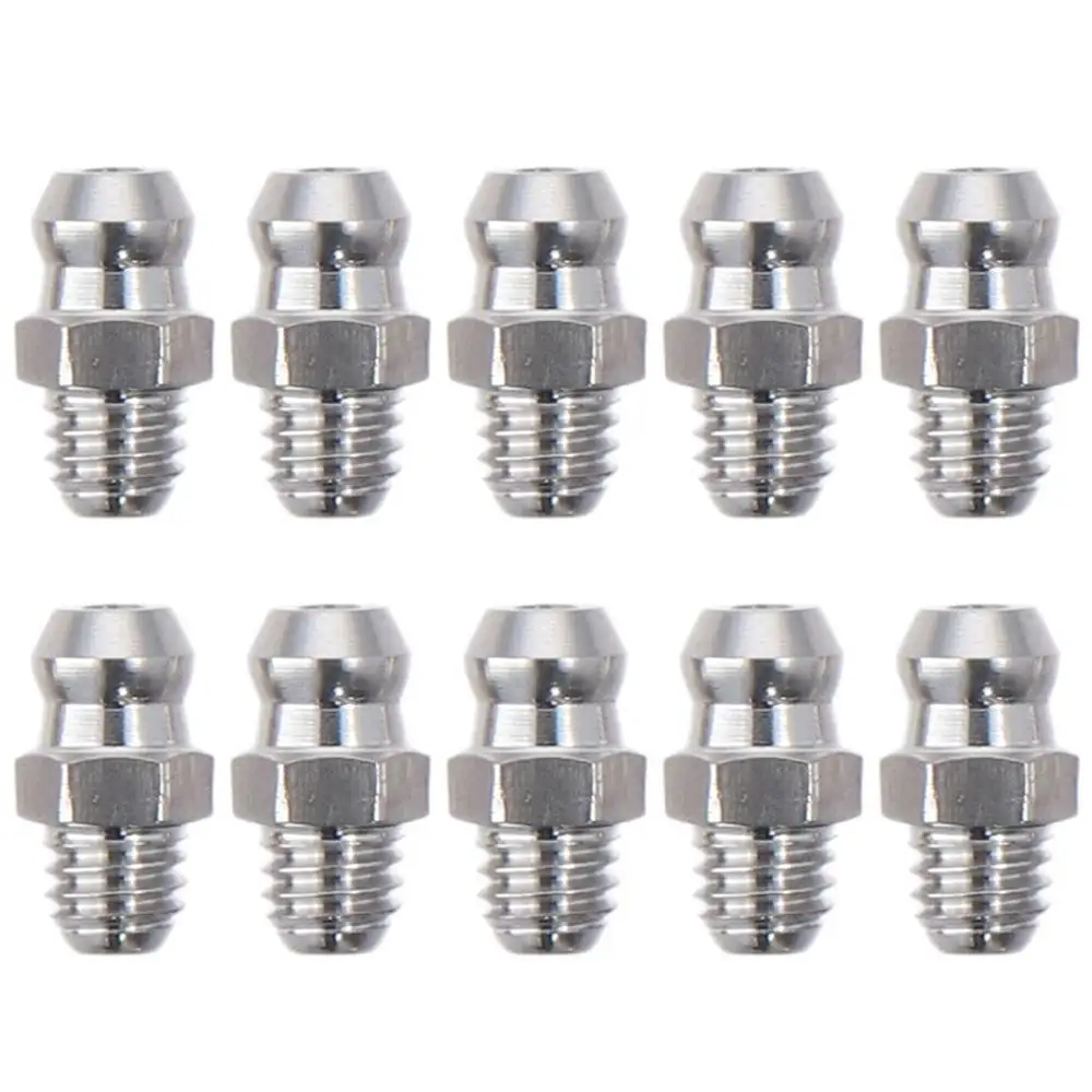 

10 шт. прямой штуцер для смазки M6/M8/m10x1 мм гидравлическая смазочная Соска из нержавеющей стали Zerk штуцер сопла для механического оборудования