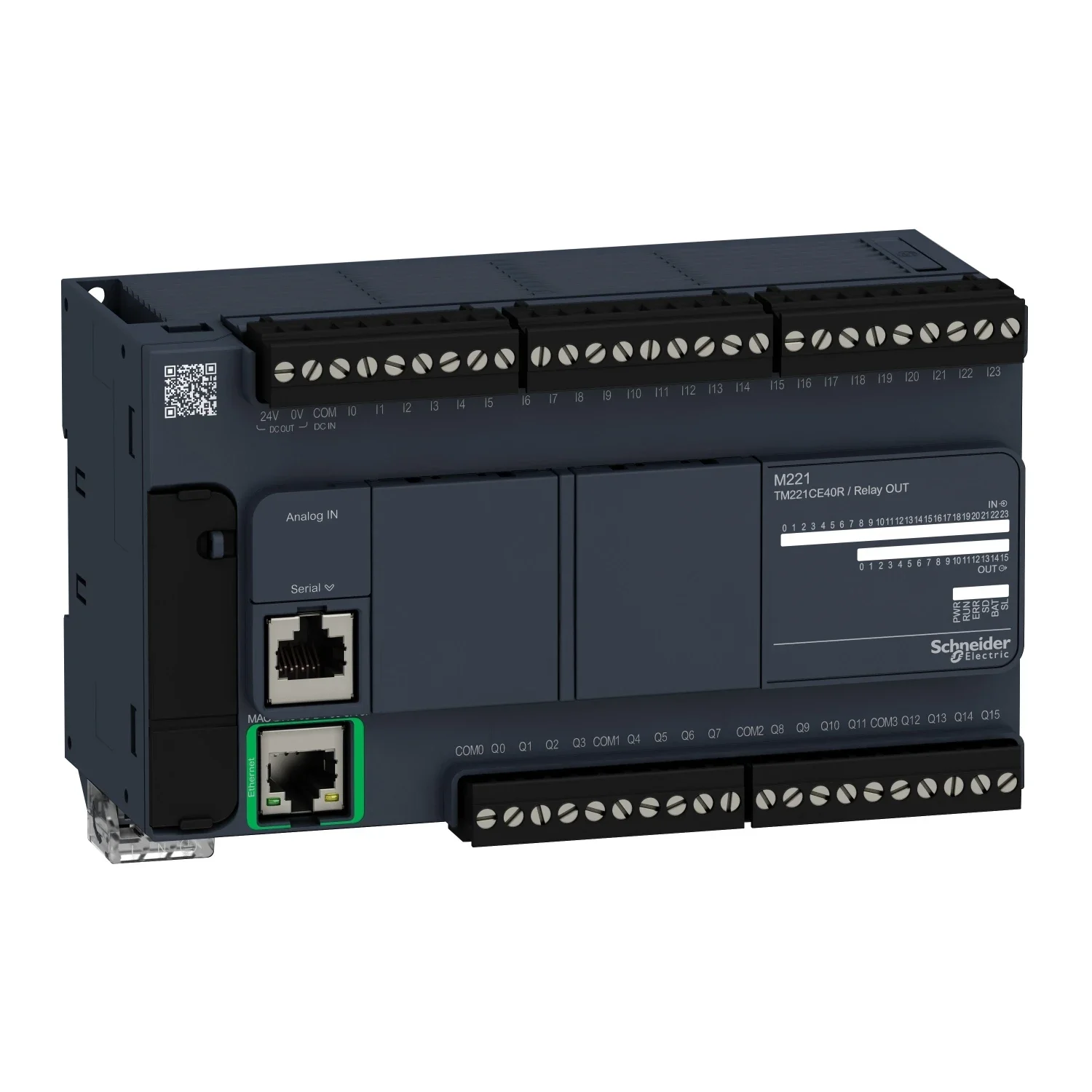 Фото Микроконтроллер Modicon M241, 40 входов/выходов, реле, Ethernet, TM241CE40R №4