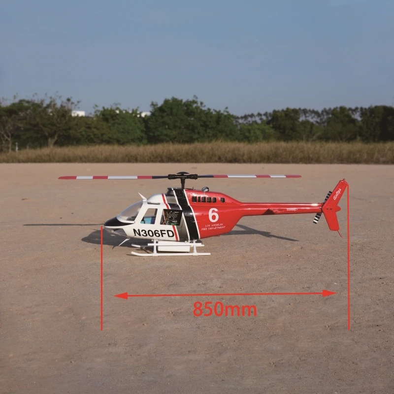 Фото Вертолет ROBAN размером 470 Bell 206 JetRanger RTF — готовая к отлетанию масштабная модель с возвратом одной кнопкой и автоматическим наведением №2