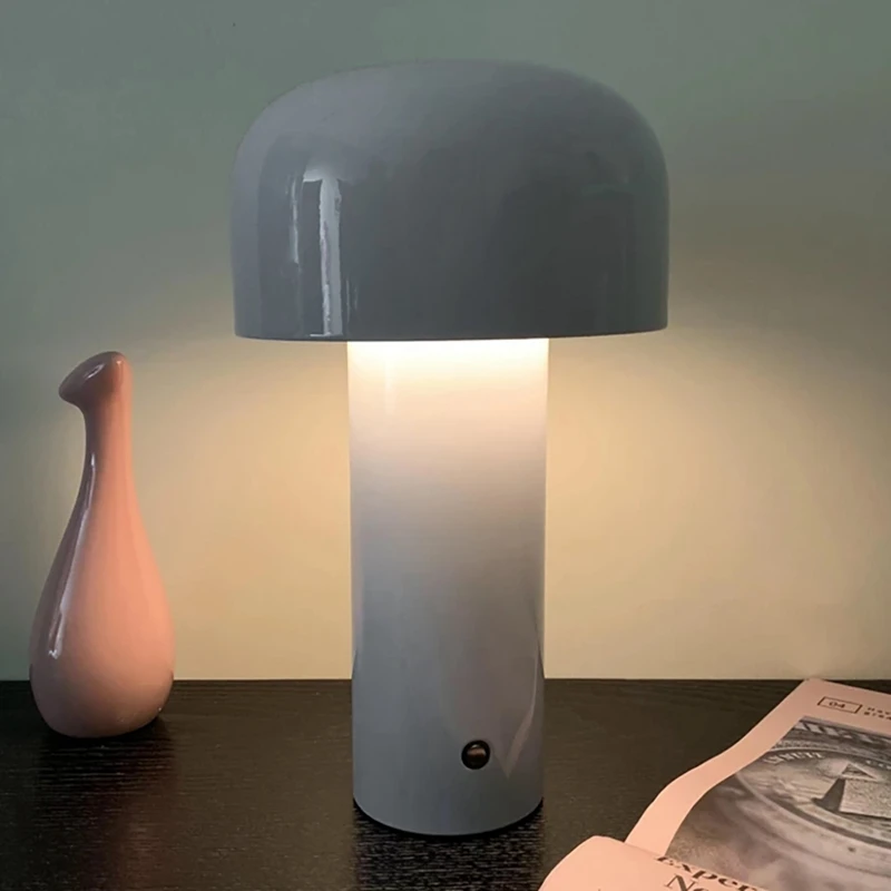 

Portable LED Table Lamp Mushroom Lamp Wireless Touch Rechargeable Table Lamp USB Desk Lamp Bedroom Night Light