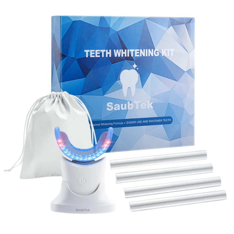 

Household Teeth Whitening Kits Lamp Fast Teeth Whitener Remove Stains Blue LED Accelerator 4 Teeth Whitening Gel Oral Hygiene