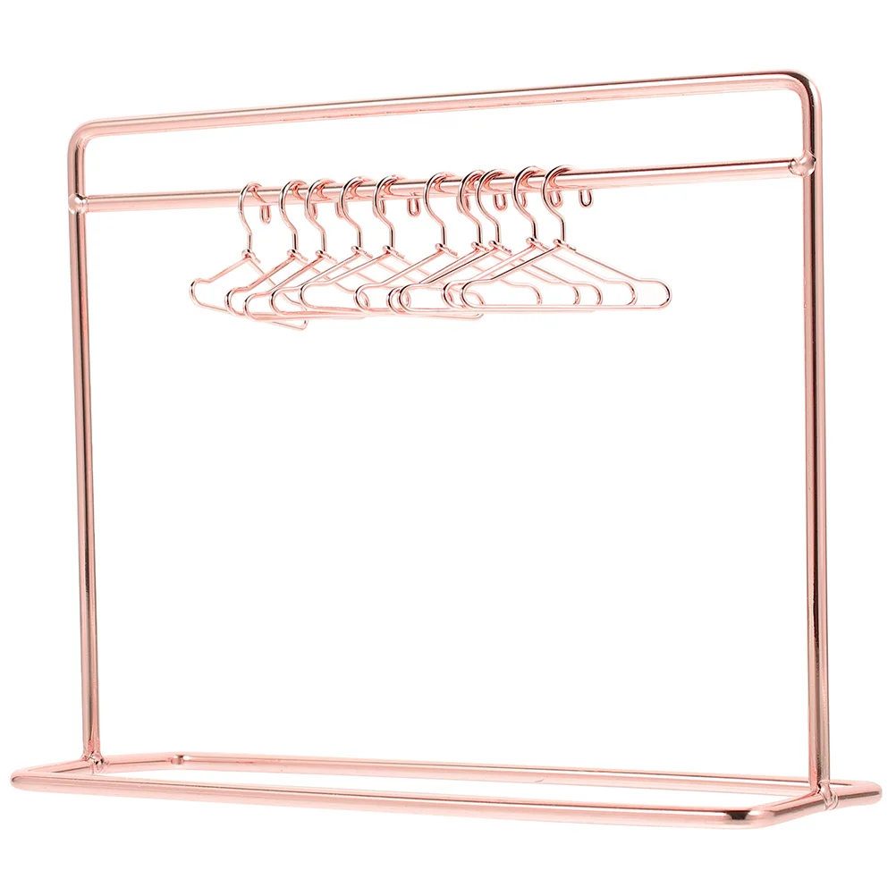 

Mini Hanger Miniature Small Clothing Rack Plastic Display Stands Hangers Iron Garment Baby Metal
