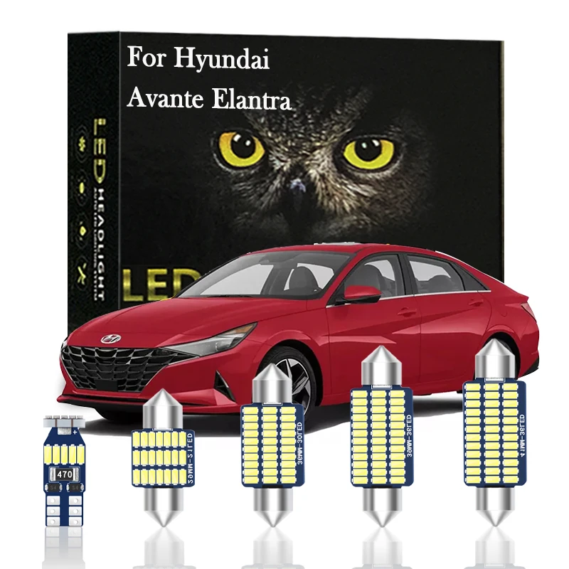 

Car LED Interior Light For Hyundai Avante Elantra XD HD MD UD AD CN7 2011 2012 2013 2014 2015 2016 2017 2018 2019 2020