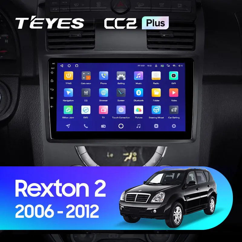 TEYES CC2L и CC2 Plus Штатная магнитола For СсангЙонг Рекстон Y250 SsangYong Rexton II 2 2006 - 2012 Android до