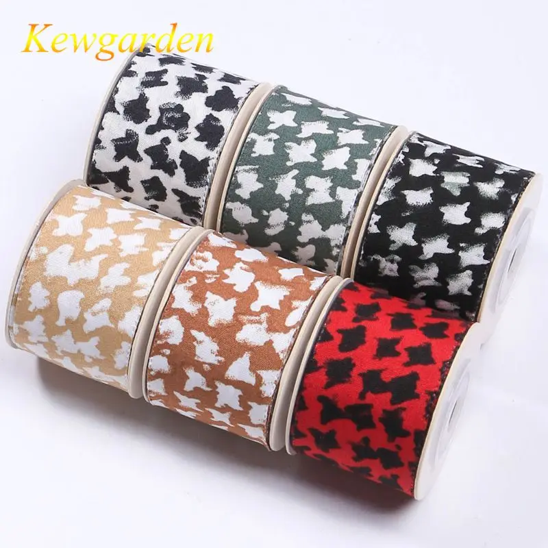 

Kewgarden Spotted Ribbon 25mm 40mm 1" 1.5" DIY Make Kids Hairbow Accessories Handmade Crafts Sew Material Gift Packing 10 Yards