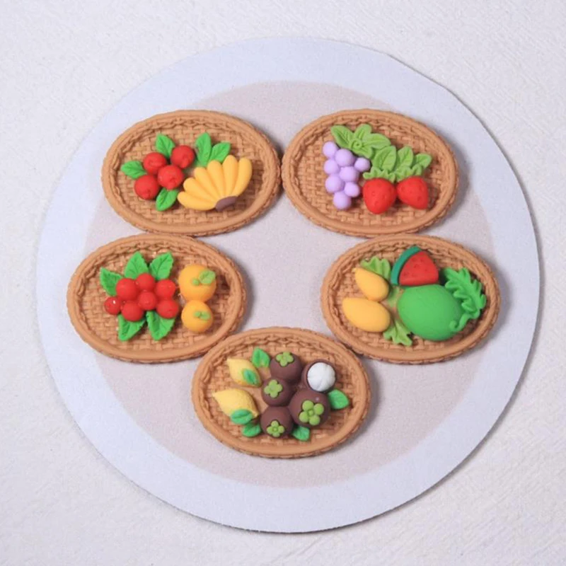 Искусственная бамбуковая корзина миниатюрные серьги для кукольного домика