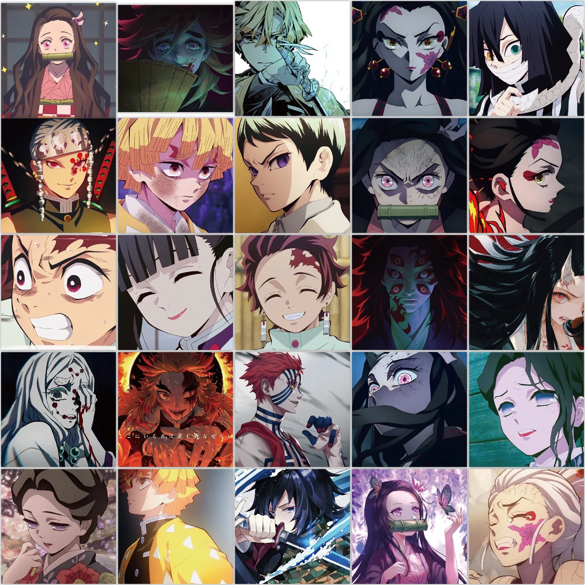 Декоративные наклейки Demon Slayer 54 шт