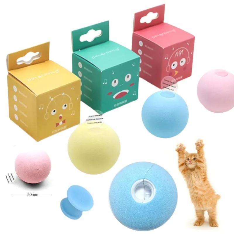 

Cat Toys New Gravity Ball Smart Touch Sounding Toys Interactive Pet Toys Squeak Toys Ball Kitten Toys Pet Toys Pet Supplies