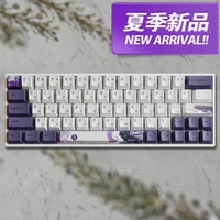 anime keycaps pbt dye subbed keycap set oem profile for mechanical keyboard tang style 60 keys compatible with cherry mx switch
