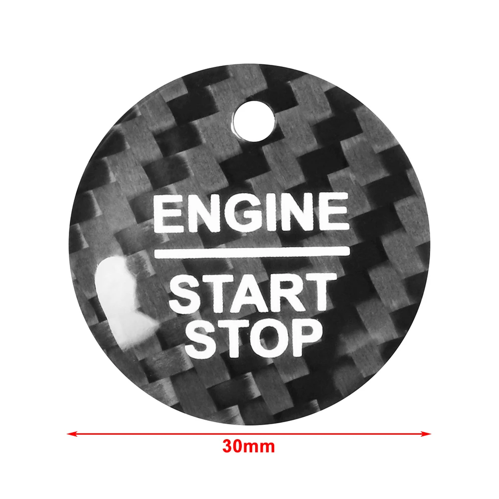 Углеродное волокно ABS автомобильный ключ запуск двигателя стоп переключатель