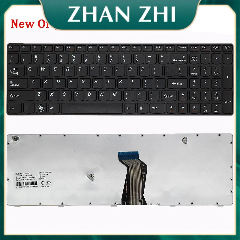 

Новая Оригинальная клавиатура для ноутбука LENOVO Z575A V580C B570E B575E B580 V570 B575 B590