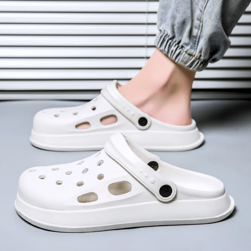 

Women Sandals Hole Shoes Cute Cartoon Breathable Non-slip Garden Beach Outside Shoes for Men and Slippers Summer Home