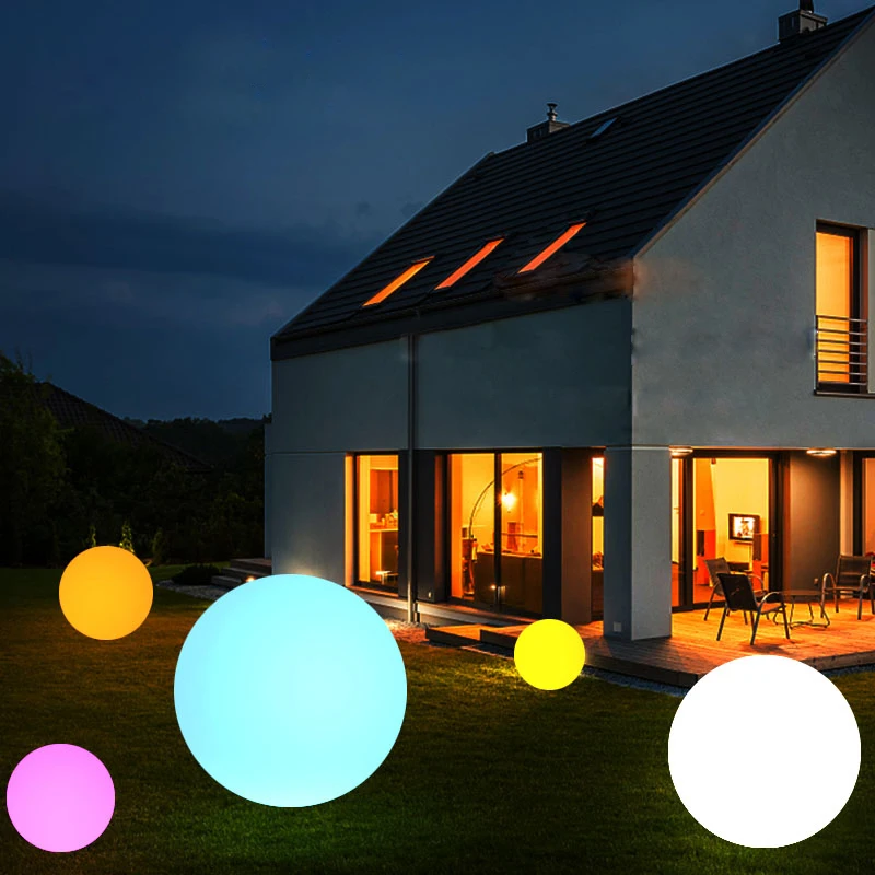 

Lights Lamp Decoration Light Lawn Waterproof Pool Landscape Outdoor Colorful Ball Garden Round Lawn Swimming Ball