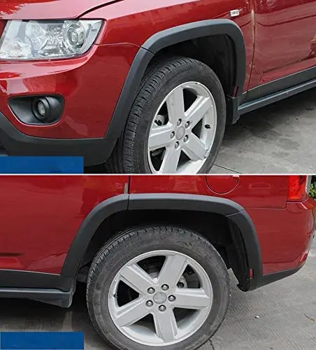 10Pcs/Set Front & Rear Wheels Fender Flares Cover Fit For Jeep Compass 2011-2018 enlarge