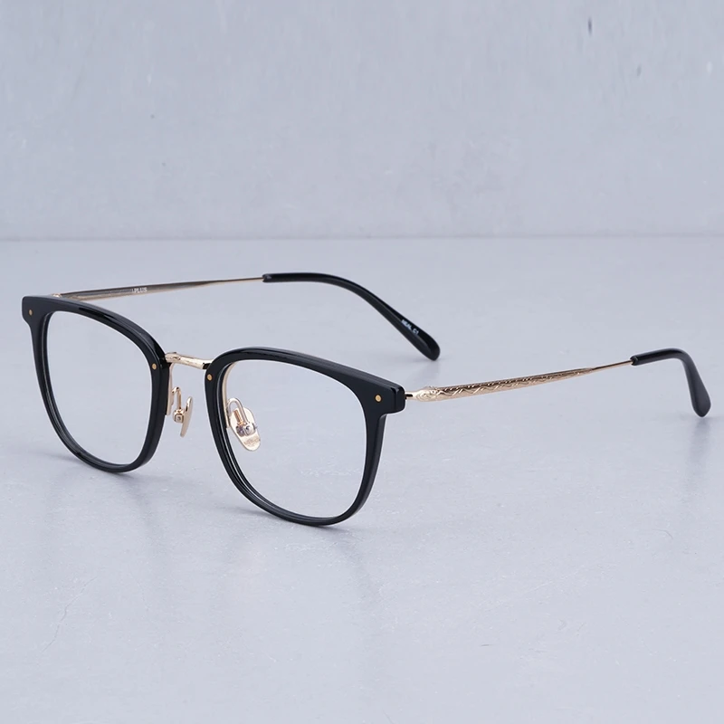 

Japanese Brand YELLOWS Quality Eyeglasses Frames Top Original Titanium Men Big Face Square Glasses Women Prescription Eyewear