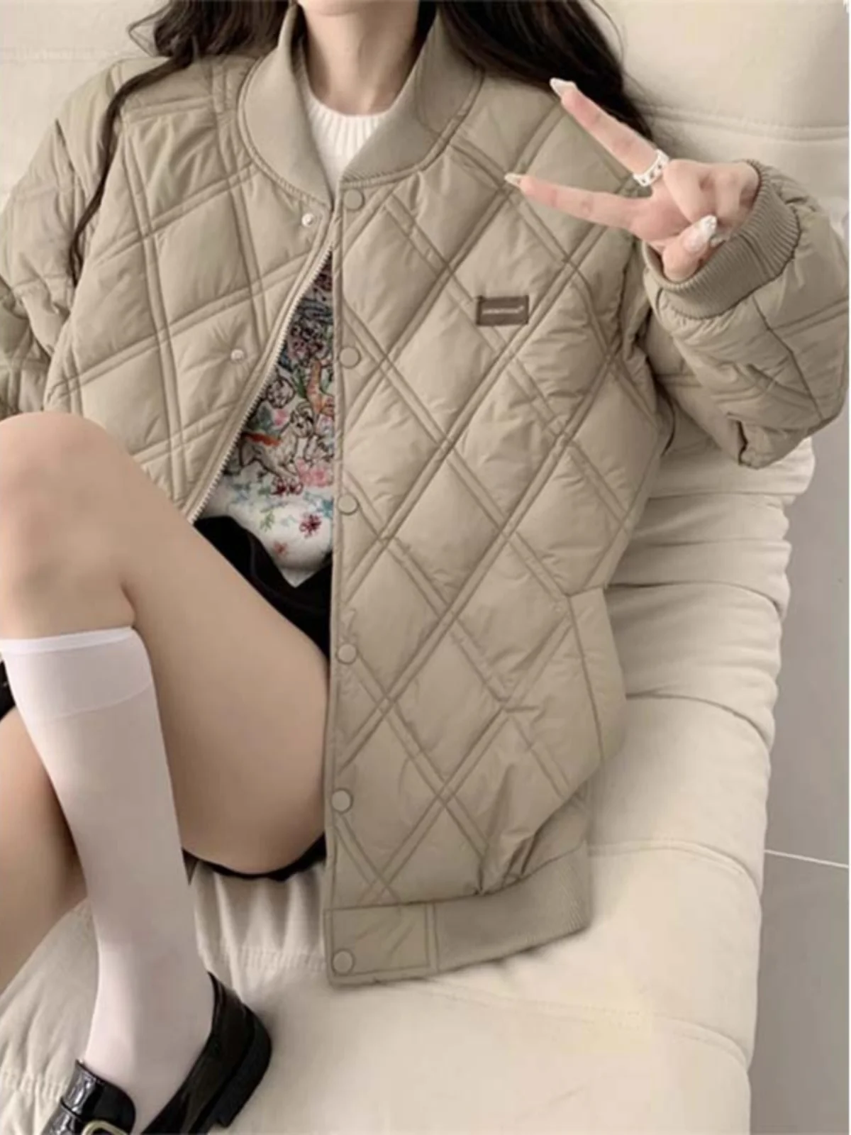 Бейсбольная форма с флисовой подкладкой цвета чая молоком верхняя одежда для