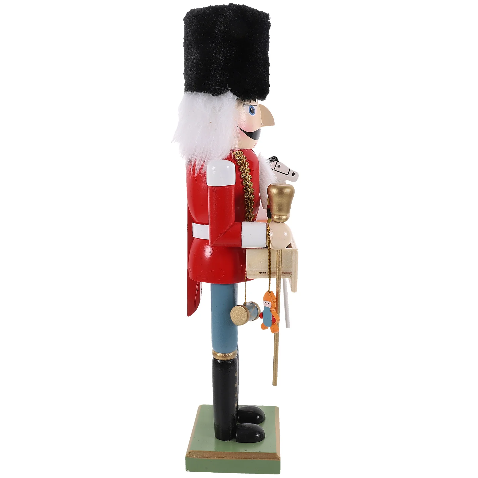 

Crafts Christmas Nutcracker Ornaments Desktop Decor Small Puppet 38cm Xmas Nutcrackers Figures Unique Plush Birth presepio