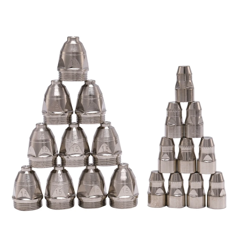 

BMDT-20Pcs P80 Plasma Cutting Torch Consumable Cutting CNC 80A P80 Plasma Torch Tip Electrode Nozzle