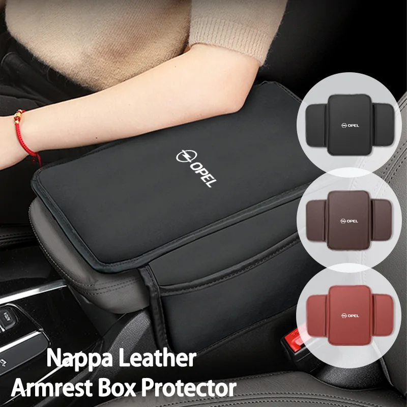 

Leather Center Console Covers Car Armrest Mat For Opel Astra H G J Insignia Corsa Zafira Meriva Mokka Antara Ampera Grandland