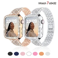 casediamond strap for apple watch band 40mm 41mm 38mm 45mm 44mm 42mm 38mm metal watchband iwatch serie 3 4 5 6 se 7 bracelet