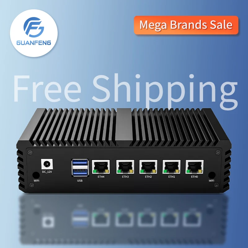 

[6,6] BKHD G47 Pfsense Мини ПК InteI Celeron N5095 четырехъядерный процессор 5 портов Ethernet 2500 Мбит/с OEM ODM бизнес игровой компьютер