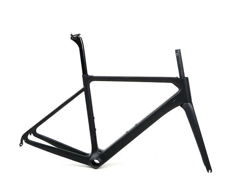 Купи Carbon Road Bike Frame R6 700C Caliper Brake Quick Release F100 R130mm Aero Racing Bicycle BB86x46 Press Fit за 17,766 рублей в магазине AliExpress