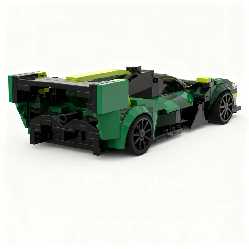 Фото 297 деталей MOC City Champions Aston Martin Valkyrie LM WEC, модель для сборки, строительные блоки, конструктор, рождественский подарок, DIY, творческий набор №3