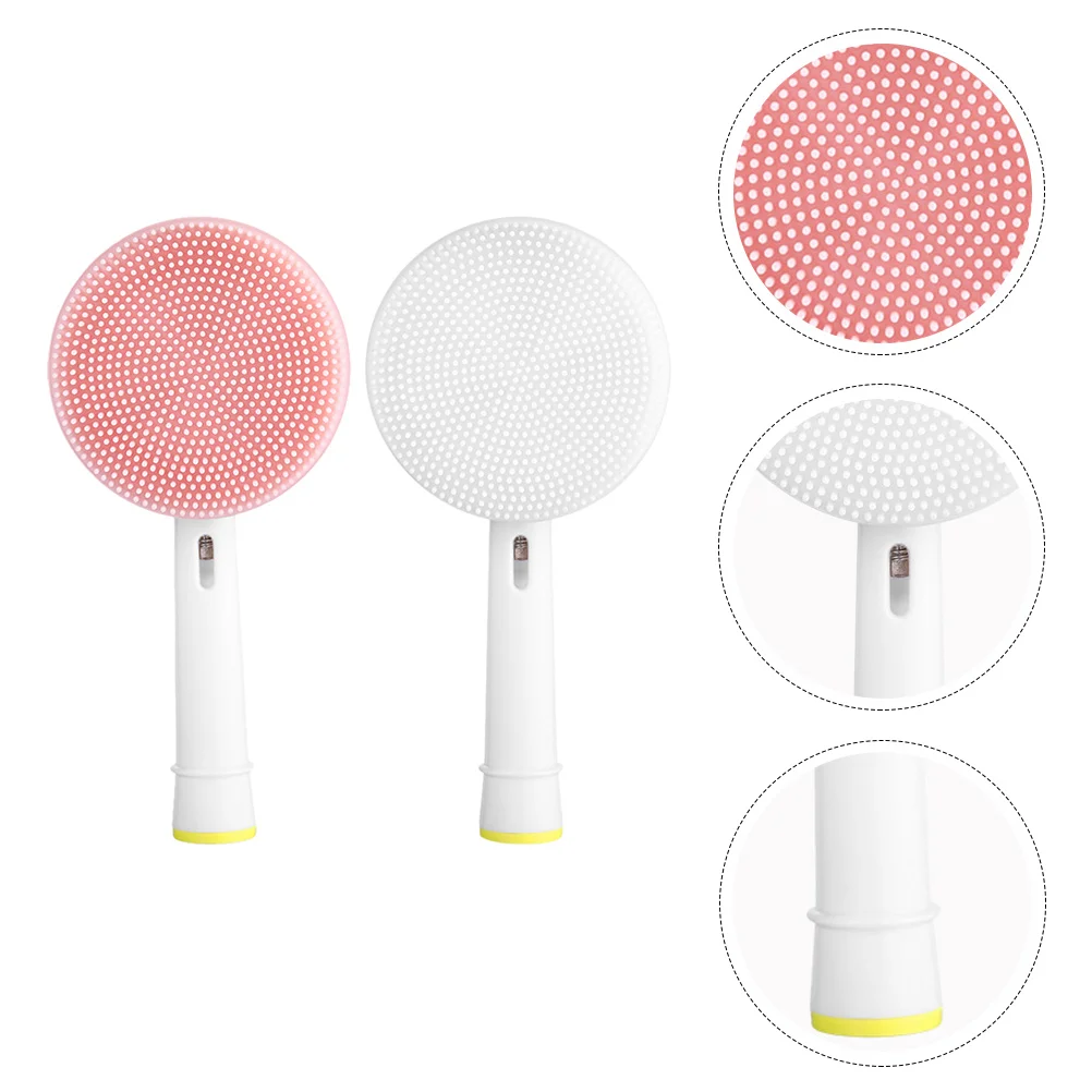 

Facial Cleanser Brush Head Electric Cleansing Heads Face Major Replacement Portable Deep Pore Silica Gel Care