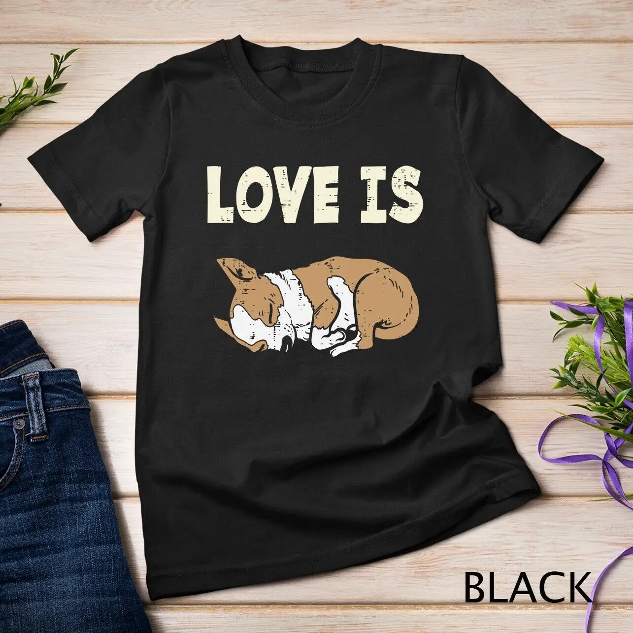Love Is Chihuahua Chiwawa Animal Pet Dog Lover Подарок владельцу футболки унисекс