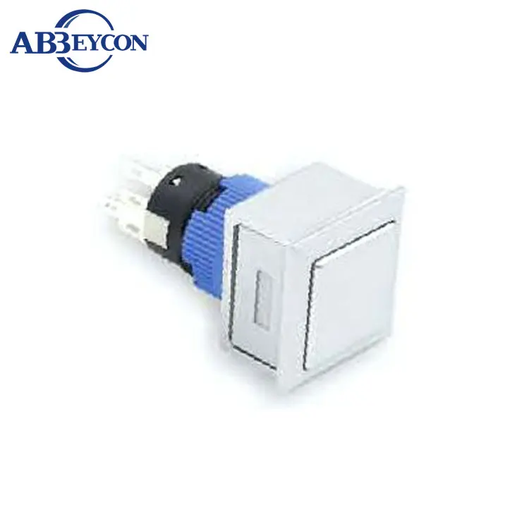 

2238Z IP67 22mm PA66 latching push button switch plastic 22mm square switch
