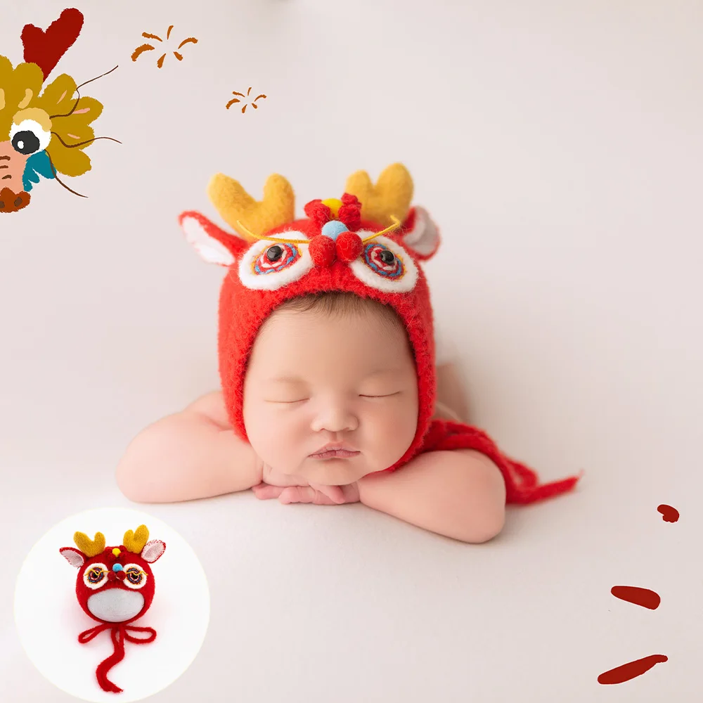 Тематика Года дракона 0-1 месяцев фотосессия для девочек и мальчиков студийные