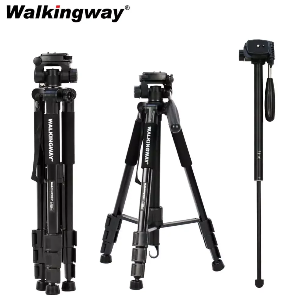 

Walkingway Q222 Camera Tripod Tripode Stative light professional Tripod Monopod Travel Stand for Camera DSLR SmartphonePojector