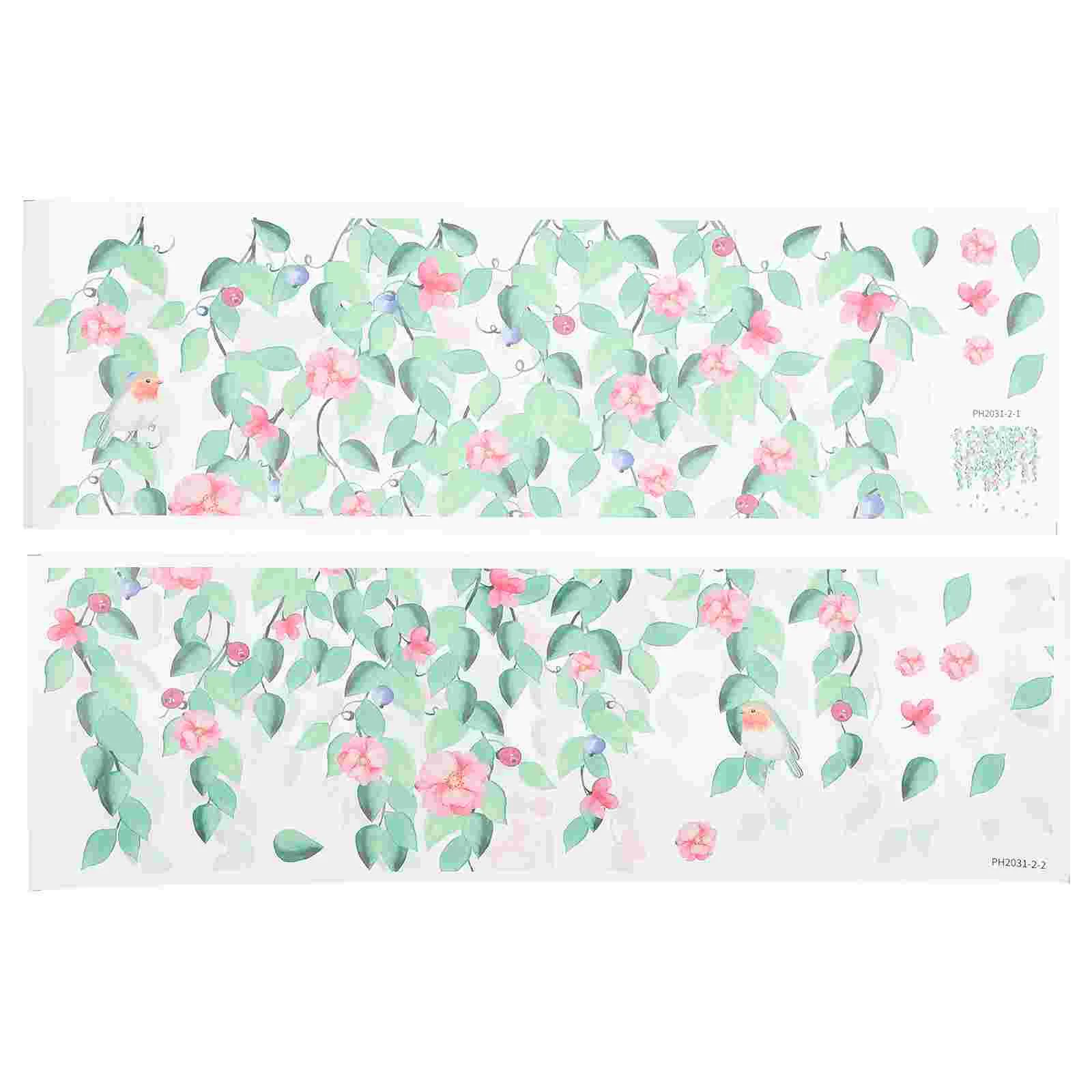 

Wall Decals Stickers Leaves Decal Wallpaper Room Decor Stickergirls Teen Leaf Mural Window Floral Background Flower Stickpeel