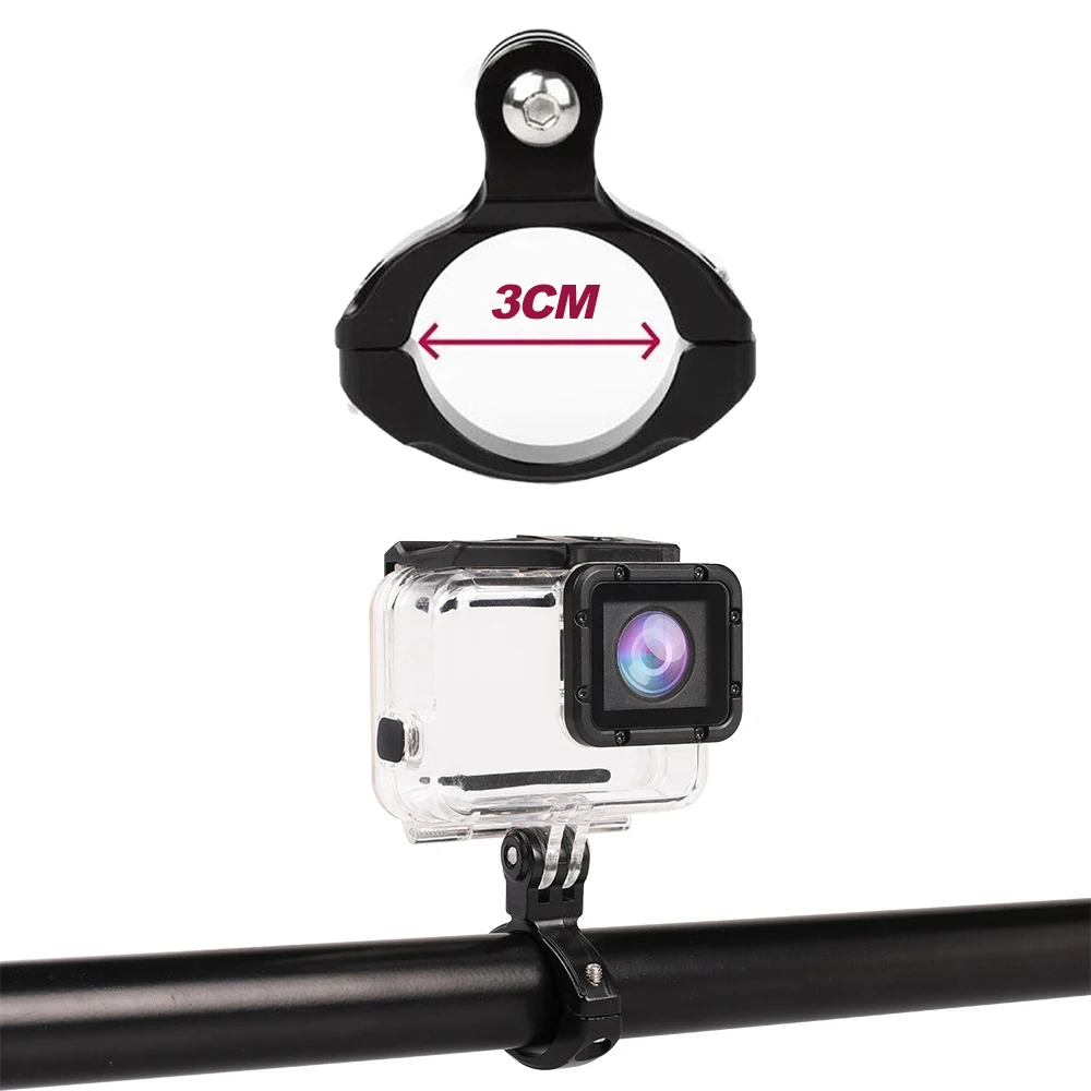 Алюминиевый зажим для крепления на руль велосипеда GoPro Hero 13 12 11 10 9 DJI Action 3 Insta360 X4 X3