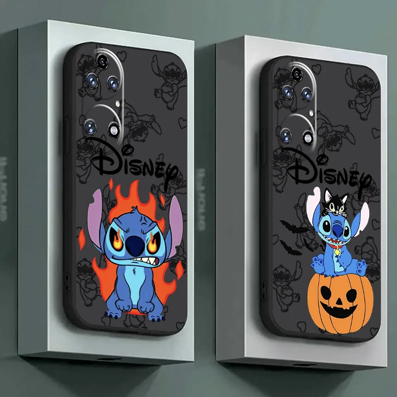 Стич мультфильм милый чехол для телефона Huawei P50 P50E P40 P30 P20 PRO LITE 5G P Smart Z S жидкий