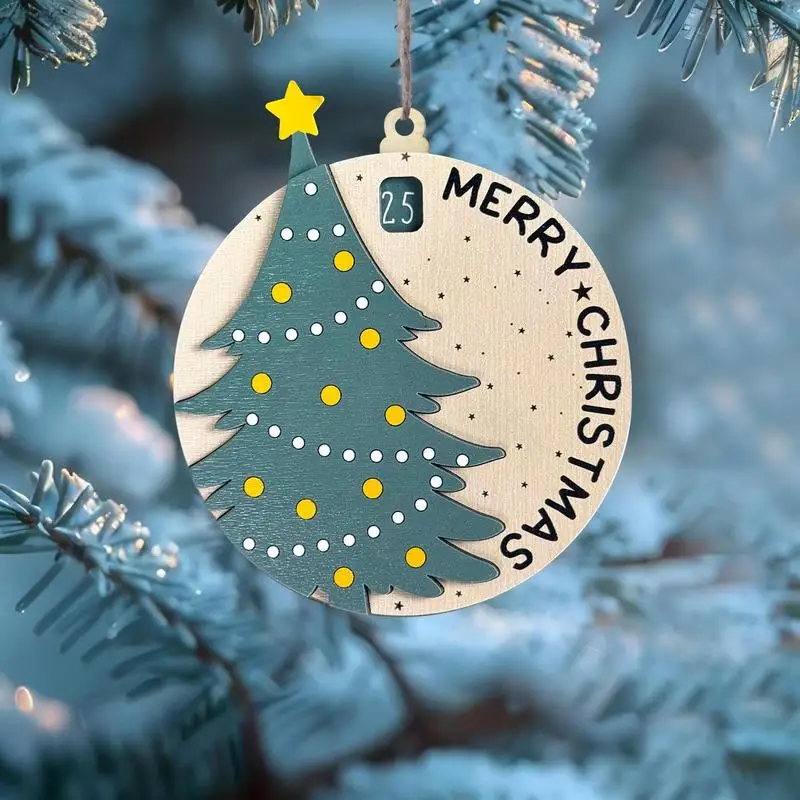 Рождественский календарь обратного отсчета орнамент 3D украшение для