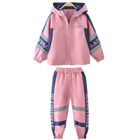childrens clothing set spring autumn girls sport suit casual long sleeve kids hoodies tracksuits girls clothes 4 6 8 10 12 year